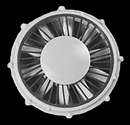 Cannon & Company 1707 36" Radiator Fan -- For First Generation EMD Diesels pkg(4), HO Scale