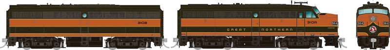 Rapido 37019 HO ALCo FA-1 + FB-1 (DC/Silent): Great Northern: #310A + #310B