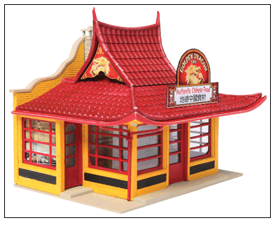 Walthers 933-3780 Golden Dragon Chinese Take Out Kit, HO