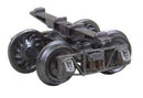 Kadee KAD716 3'7" Wheelbase Sprung Metal Trucks -- 26" Ribbed-Back Wheels  1 Pair, HOn3 Scale