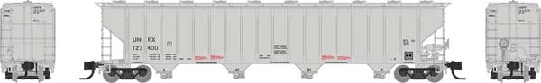 PREORDER Rapido 560007A N Procor 5820 Covered Hopper - Ready to Run -- Procor Ltd. UNPX (gray, No Procor Lettering)
