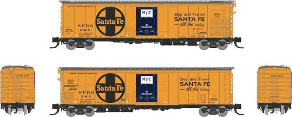 PREORDER Rapido 561006 N Class RR-56 Mechanical Reefer 6-Pack - Ready to Run -- Santa Fe