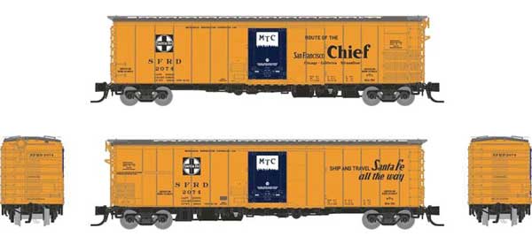 PREORDER Rapido 561002 N Class RR-56 Mechanical Reefer 6-Pack - Ready to Run -- Santa Fe