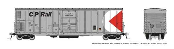 Rapido 150003A HO NSC 3294 Mechanical Reefer - Ready to Run -- Canadian Pacific (silver, black, white, red, Multimark Logo)