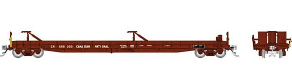 Rapido 151002A HO Vancouver Iron Works Piggyback Flatcar - Ready to Run -- Canadian National