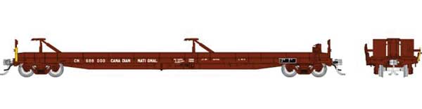 PREORDER Rapido 151001A HO Vancouver Iron Works Piggyback Flatcar - Ready to Run -- Canadian National