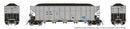 PREORDER Rapido 169046A HO AutoFlood III Rapid Discharge Coal Hopper w/Load - Ready to Run -- Duke Power DKPX (silver, black)