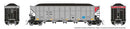 PREORDER Rapido 169057A HO AutoFlood III Rapid Discharge Coal Hopper w/Load - Ready to Run -- Tennesee Valley Authority TVAX (silver, black, red)