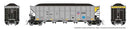 PREORDER Rapido 169061A HO AutoFlood III Rapid Discharge Coal Hopper w/Load - Ready to Run -- Union Pacific (silver, yellow, black, Building America Logo)