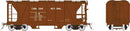 PREORDER Rapido 149008A HO Enterprise 2-Bay Covered Hopper - Ready to Run -- Canadian National (As-Delivered, Boxcar Red)
