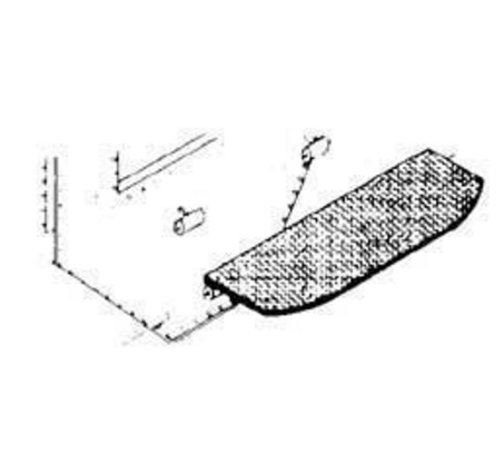 Cal-Scale Train Parts 385  CAB DECK PLATE W/HINGE, HO