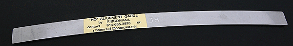 Ribbonrail 1038 38" Radius Curved 10" Track Alignment Gauge -- 38" Radius, HO Scale
