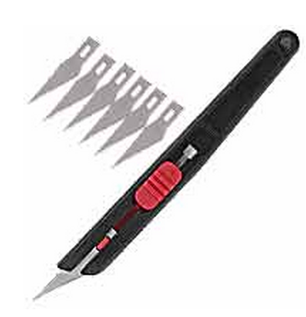 Zona Tools 39850 HOBBY RETRACTABLE KNIFE W/6bls