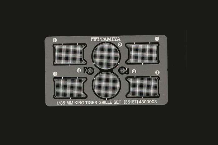 Tamiya 35167 KING TIGER ETCHED GRILLE, 1:35 Scale