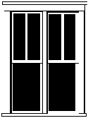 Durango Press DP-61 Plastic Double-Hung Windows, HO Scale