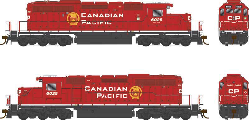 PREORDER Bowser 25332 GMD SD40-2 Rebuild - LokSound 5 and DCC - Executive Line -- Canadian Pacific