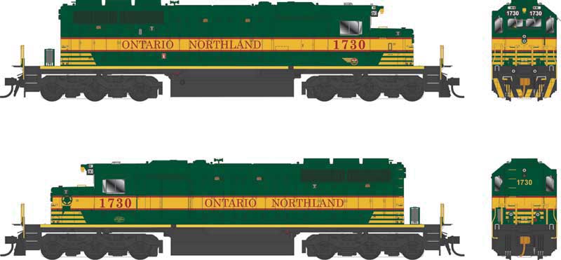 PREORDER Bowser 25340 GMD SD40-2 - LokSound 5 and DCC - Executive Line -- Ontario Northland