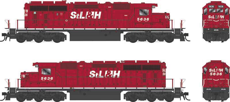 Bowser 25344 GMD SD40-2 - LokSound 5 and DCC - Executive Line -- St. Lawrence & Hudson