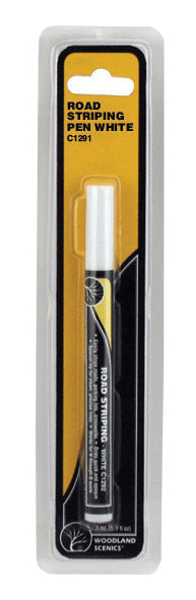 Woodland Scenics 1291 Road Striping Pen -- White