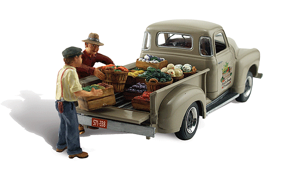 Woodland Scenics 5561 AutoScenes(R) - Assembled -- Paul's Fresh Produce, HO Scale