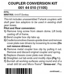 Micro Trains Line 489-144010 Locomotive Coupler Conversion Kits -- Minitrix 0-6-0T Donkey, N Scale