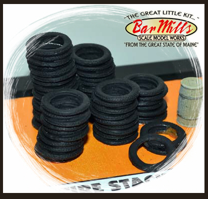 Bar Mills 4012 Stacks Of Tires, O Scale