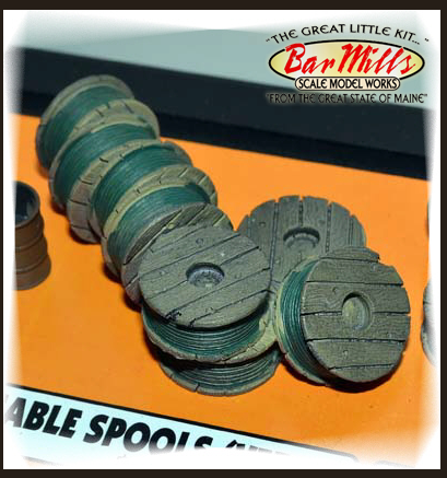 Bar Mills 4013 Cable Spools V1, O Scale