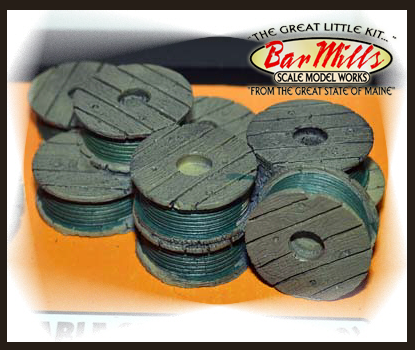 Bar Mills 4014 Cable Spools V2, O Scale