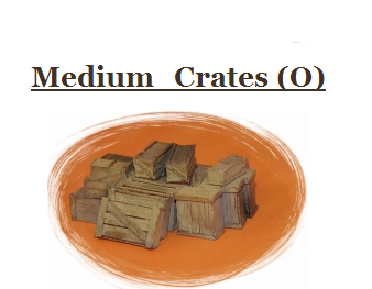 Bar Mills 4018 Medium Crates, O Scale