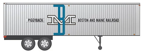 Rapido 403003 HO scale 35' Fruehauf Integral-Post Volume Van - Boston & Maine: