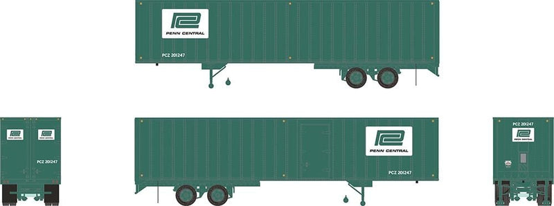 Rapido 403025 HO scale 40' Fruehauf Exterior-Post Volume Van - Penn Central: