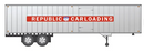 Rapido 403032 HO 40' Fruehauf Exterior-Post Volume Van - Republic Carloading: