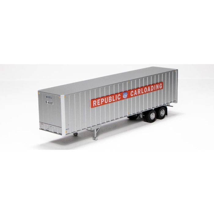 Rapido HO scale 40' Fruehauf Exterior-Post Volume Van - Republic Carloading: