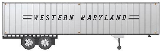 Rapido 403036 HO 40' Fruehauf Exterior-Post Volume Van - Western Maryland: