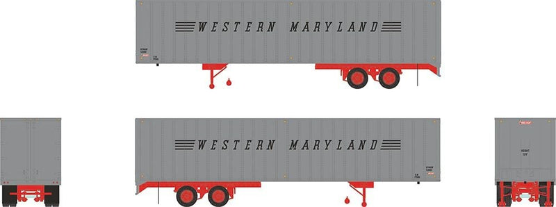 Rapido 403036 HO 40' Fruehauf Exterior-Post Volume Van - Western Maryland: