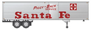 Rapido 403038 HO 40' Fruehauf Fluted Side Volume Van - Santa Fe (AT&SF):
