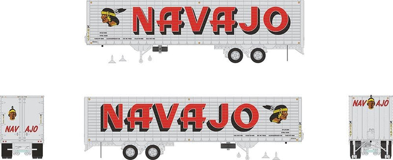 Rapido 403044 HO scale 40' Fruehauf Fluted Side Volume Van - Navajo: