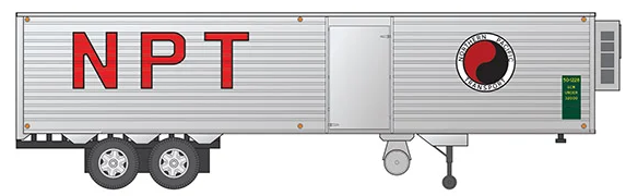 Rapido HO scale 40' Fruehauf Fluted Side Volume Van - Northern Pacific: