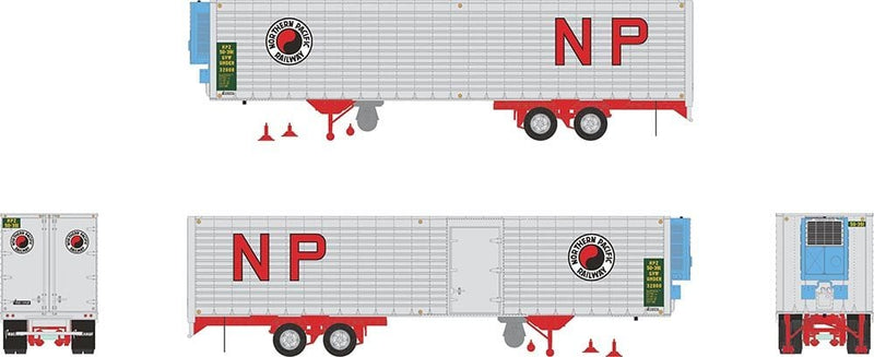 Rapido HO scale 40' Fruehauf Fluted Side Volume Van - Northern Pacific: