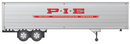 Rapido 403049 HO 40' Fruehauf Fluted Side Volume Van - Pacific Intermountain Express: