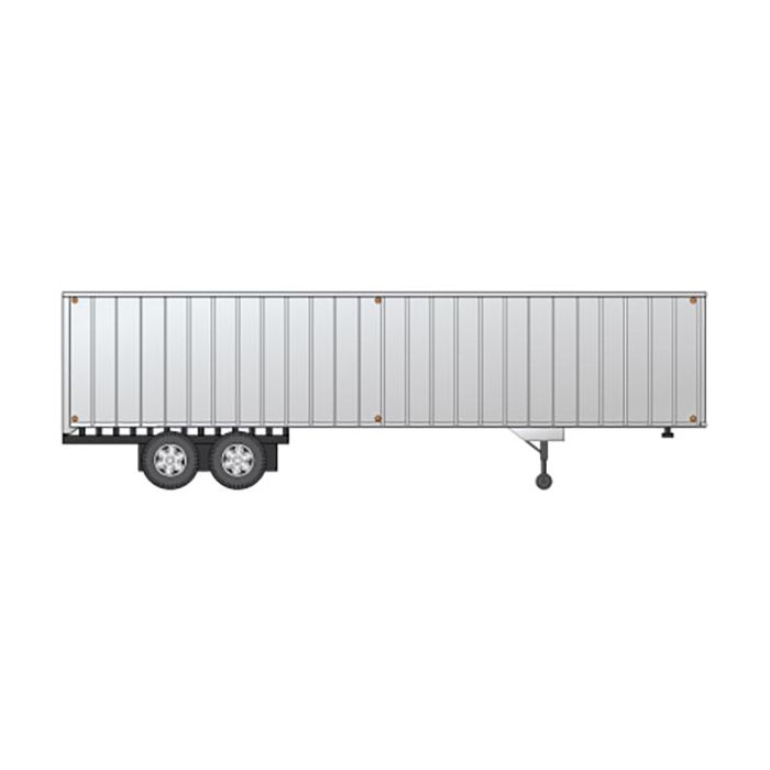 Rapido 403062 Fruehauf 40' Exterior-Post Volume Van Trailer - Assembled -- Painted, Unlettered (silver), HO