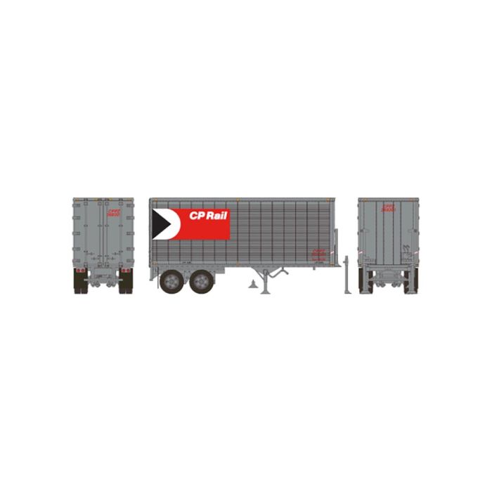 PREORDER Rapido 403071 HO 26' Can-Car Trailer: CP Rail: