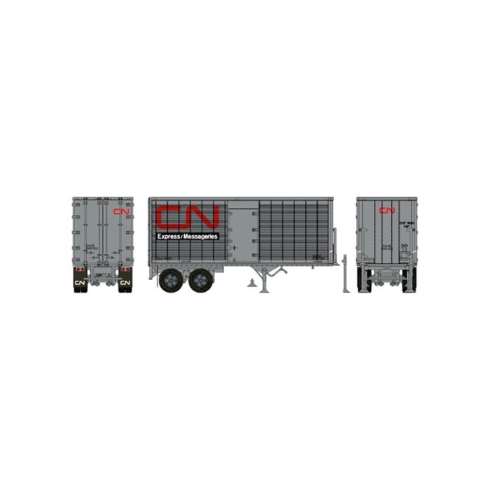 PREORDER Rapido 403092 HO 26' Can-Car Dry Van Trailer w/side door: CN Express: