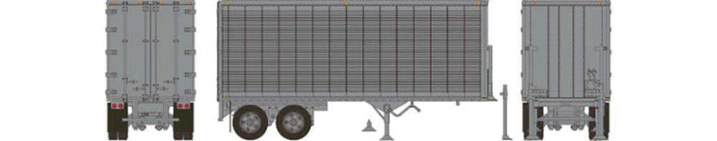 Rapido 403121 HO 26' Can-Car Dry Van Trailer - Assembled -- Painted, Unlettered (silver)