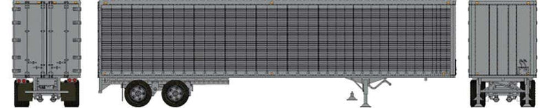 PREORDER Rapido 403123 HO 45' Trailmobile Dry Van Trailer - Assembled -- Painted, Unlettered (silver)