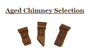 Bar Mills 4032 Aged Chimney Selection 3pk, O Scale