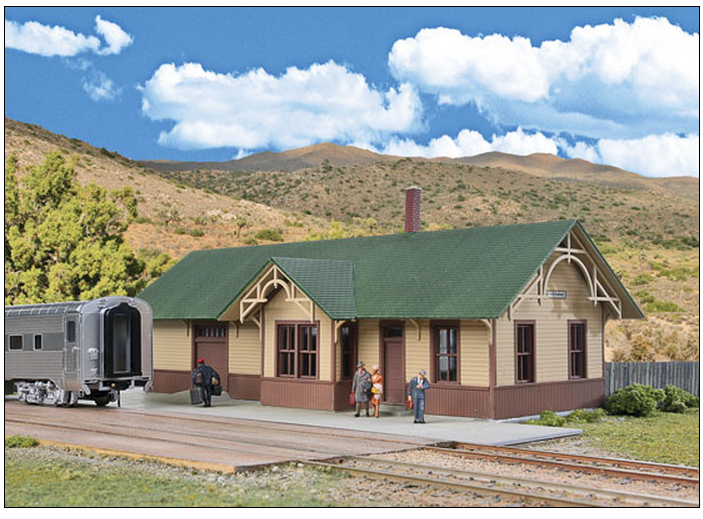 Walthers 933-4057 Union Pacific-Style Depot Kit, HO