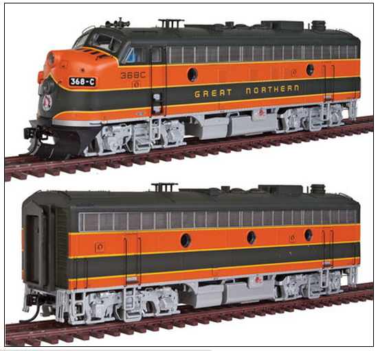 Walthers 920-40702 EMD F7 A/B Set with Tsunami Sound & DCC, Great Northern