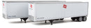 Walthers SceneMaster 949-2513 40' Trailmobile Trailer 2-Pack - Assembled -- Milwaukee Road (white, red Logo), HO