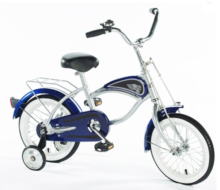 Morgan Cycle 41115 14" Cruiser Bicycle with Training Wheels BLUE